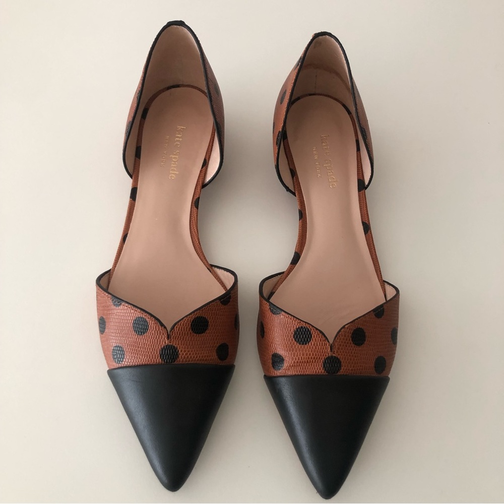 Kate Spade Leather Flats, Size 8